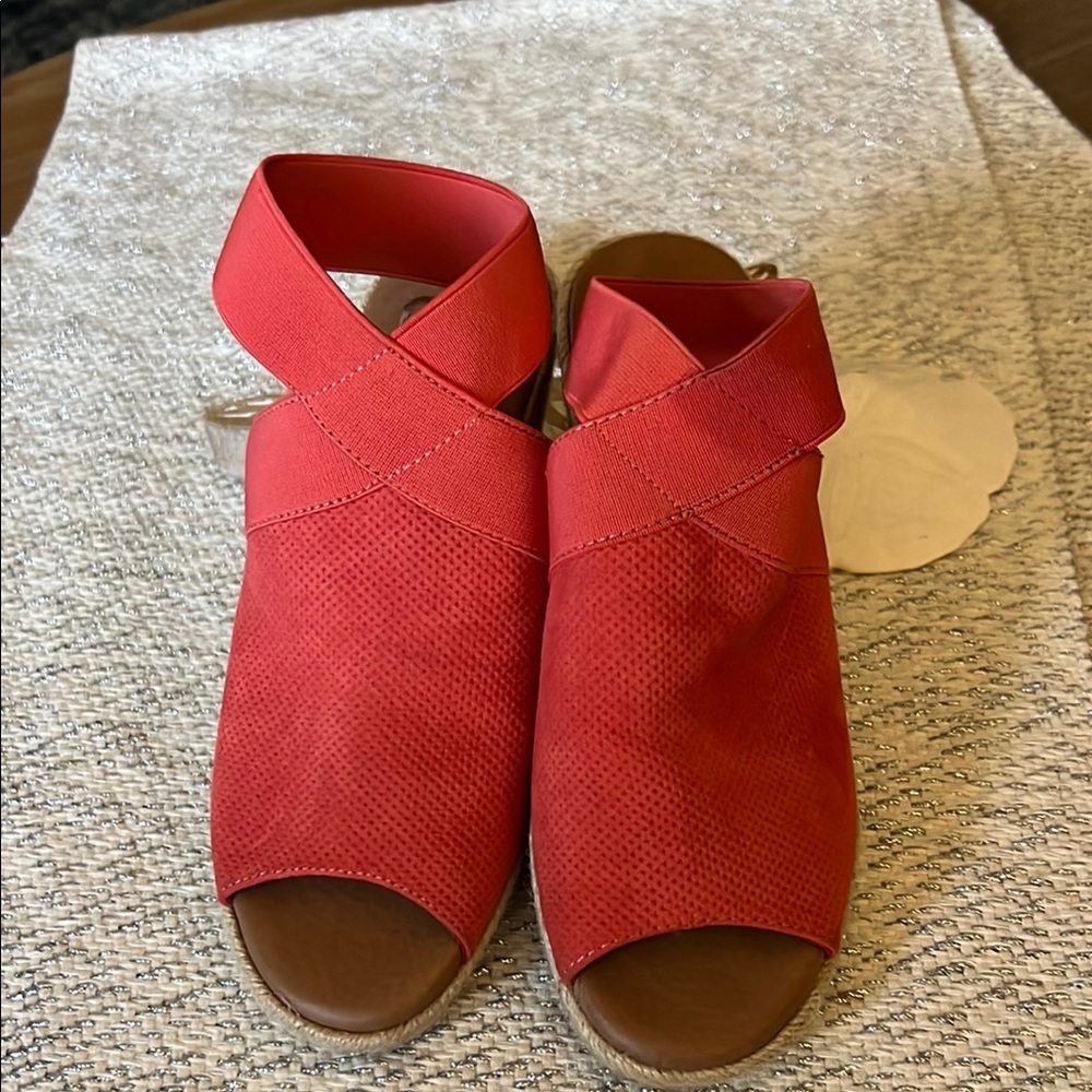 Madeline Women's Orange Wedge “Sunny Day” Sandals